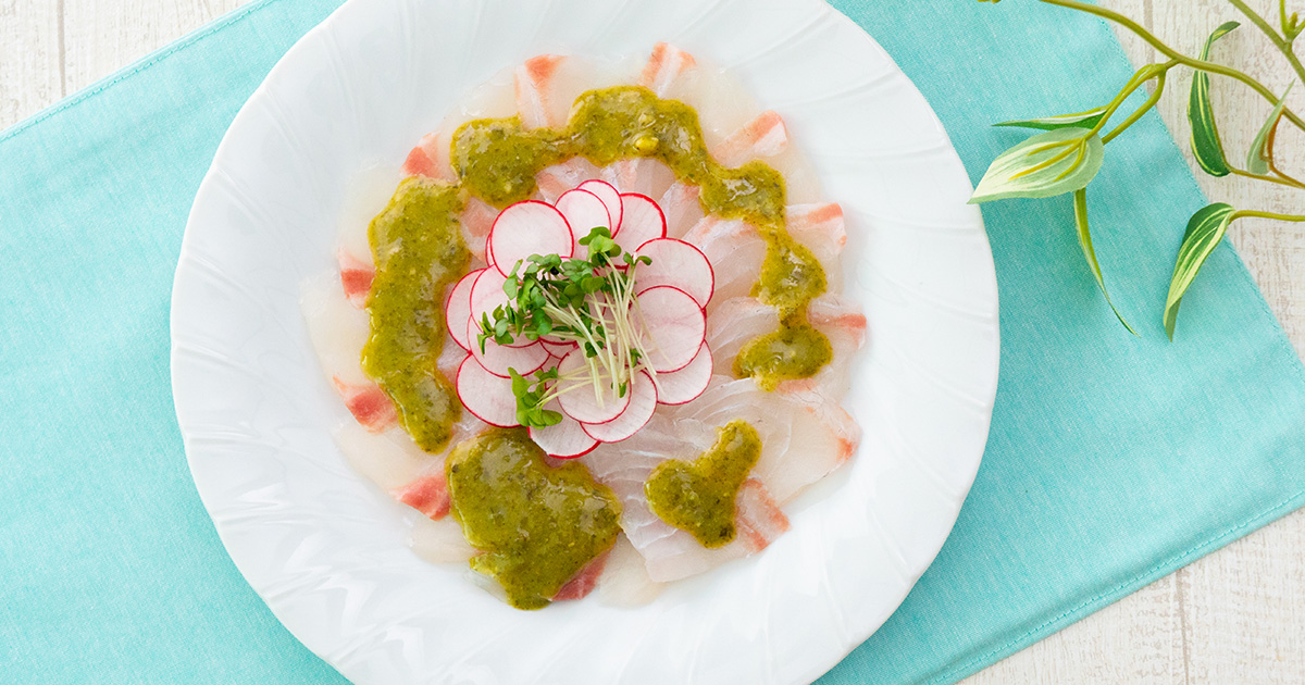 真鯛のカルパッチョ | セゾンズ・デリ - セゾンファクトリーのジャム