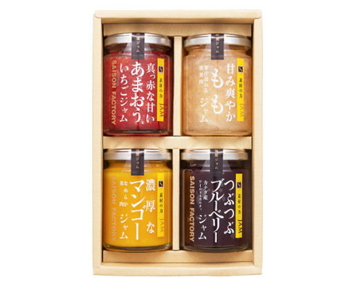 謹製ジャム4個詰合せ【SJK-30NI】