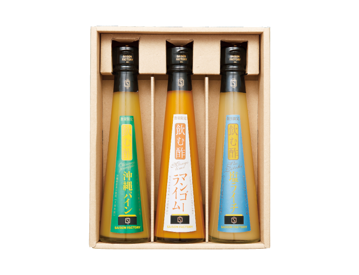 季節の飲む酢3本詰合せ【NNS-30S】